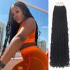 Faux Locs Crochet Hair Soft Locs 20 Inches 7 Packs Crochet Locs Crochet Hair Black Natural Wave Braids Hair Extensions Distressed Locs Pre Looped Crochet Butterfly Locs For Black Women view 1