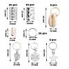 100 Pieces Dreadlocks Loc Hair Jewelry for Women Braids Hair, 20 Pieces Loc Jewelry Accessories for Braiding Hair, Big Silver Braids Hair Rings for Dreadlocks view 2