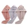 Cute Cat Microfiber Hair Towel Wrap for Kids,3 Packs Hair Drying Towels Rapid Dry Hair Turban Funny Twist Hair Towel for Women Girls Kids Curly Long Hair(Cat) view 1