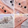 Cute Cat Microfiber Hair Towel Wrap for Kids,3 Packs Hair Drying Towels Rapid Dry Hair Turban Funny Twist Hair Towel for Women Girls Kids Curly Long Hair(Cat) view 3