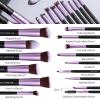 BS-MALL Makeup Brushes Premium Synthetic Foundation Powder Concealers Eye Shadows 14 Pcs Purple for Makeup Beginner or Professional with Travel Case view 4