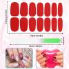 Maitys 336 Pcs 24 Sheets Full Wrap Nail Sticker Polish Strip,Stylish Style view 3