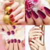 Maitys 336 Pcs 24 Sheets Full Wrap Nail Sticker Polish Strip,Stylish Style view 4