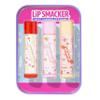 Lip Smacker Holiday Christmas Flavored Lip Balm Original & Best Tin - Moisturizing, Soothing Trio Eggnog, Gingerbread, & Candy Cane view 1