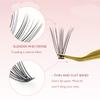 FinyDreamy 10D Lash Clusters 240pcs Individual Lash Extensions Natural Cluster Lashes 12-16mm Mix Lengths C Curl 0.07mm Thickness eyelash Individual Cluster Lashes Apply Under your Lashes(10D12-16mm) view 3