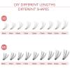 FinyDreamy 10D Lash Clusters 240pcs Individual Lash Extensions Natural Cluster Lashes 12-16mm Mix Lengths C Curl 0.07mm Thickness eyelash Individual Cluster Lashes Apply Under your Lashes(10D12-16mm) view 4