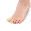 minkissy 2pairs Closed Toe Caps Soft Fabric Toe Protectors with Silicone Lining for Runners Blister Prevention and Comfort Suitable for Sports and Daily Use Skin Tone view 2