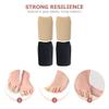 minkissy 2pairs Closed Toe Caps Soft Fabric Toe Protectors with Silicone Lining for Runners Blister Prevention and Comfort Suitable for Sports and Daily Use Skin Tone view 3