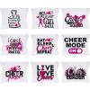 Henoyso 90 Pieces Cheer Makeup Bag Cheerleaders Gifts Cosmetic Cheer Bags for Cheerleaders Gifts for Team Party Favors Travel Pouch Makeup Case for Women Teammates Accessories, 9 Styles view 1