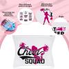 Henoyso 90 Pieces Cheer Makeup Bag Cheerleaders Gifts Cosmetic Cheer Bags for Cheerleaders Gifts for Team Party Favors Travel Pouch Makeup Case for Women Teammates Accessories, 9 Styles view 3