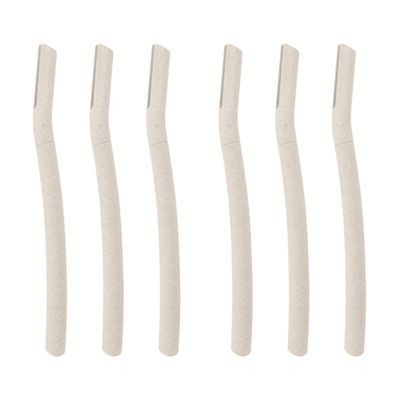FRCOLOR 6pcs Eyebrow Trimming Portable Facial Hair Removal Blades Grooming Tools for Precise Eyebrow Shaping and Facial Hair Removal