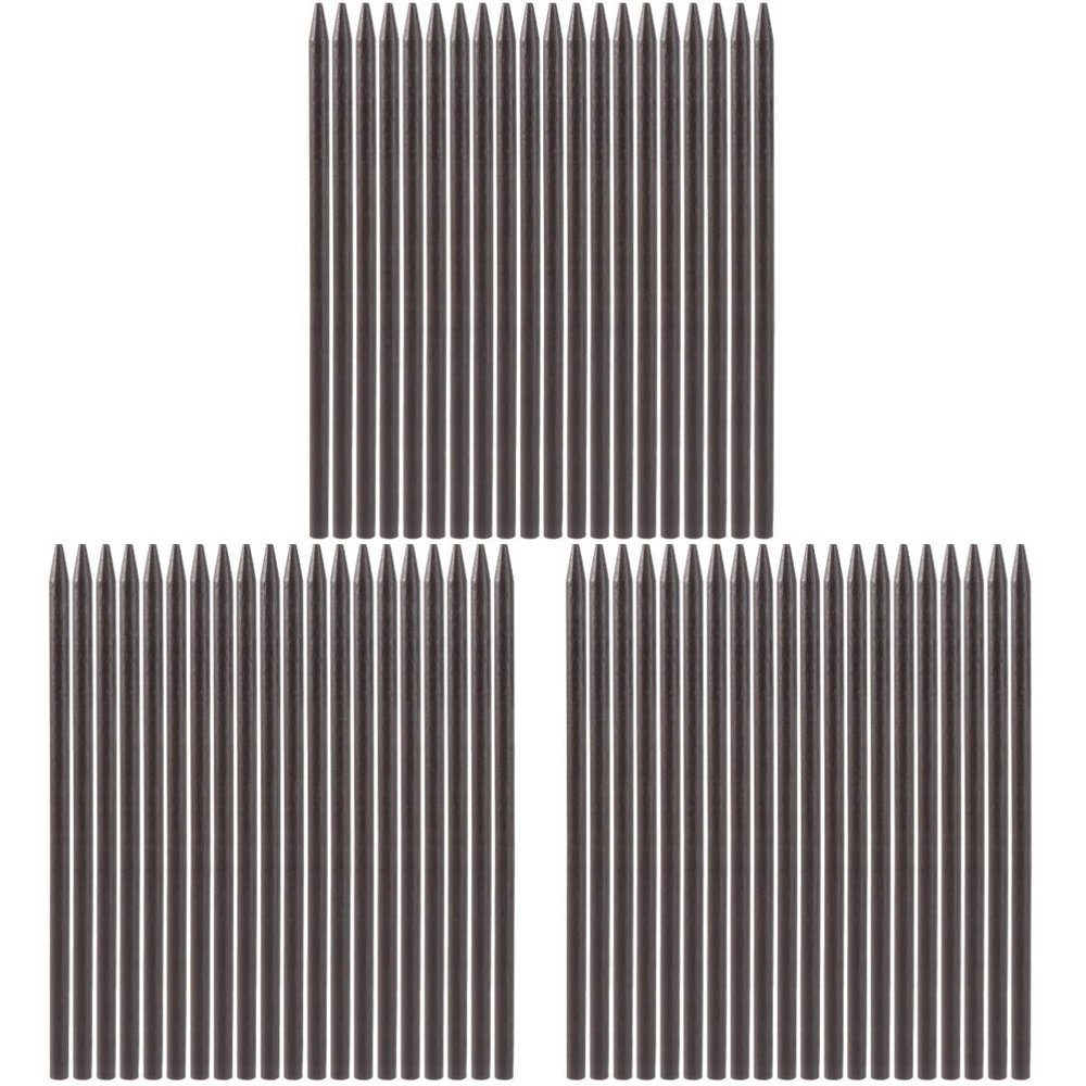 minkissy 60pcs Wooden Hair Sticks Straight Hairpins for Women Tapered Hair Chopsticks and Smooth Finish
