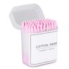 FOMIYES Disposable Cotton Buds 300 Pack Face Pads Cleansing Cotton Swabs for Travel view 1