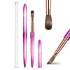 Shine Chance Acrylic Nail Brush Size 10, 100% Real Kolinsky Art Nail Brush for Acrylic Powder Application, Handmade Women Manicure Nail Extension Tool for Professional DIY Home Salon and Beginners view 1
