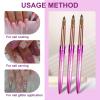 Shine Chance Acrylic Nail Brush Size 10, 100% Real Kolinsky Art Nail Brush for Acrylic Powder Application, Handmade Women Manicure Nail Extension Tool for Professional DIY Home Salon and Beginners view 3