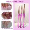 Shine Chance Acrylic Nail Brush Size 8, 100% Real Kolinsky Art Nail Brush for Acrylic Powder Application, Handmade Women Manicure Nail Extension Tool for Professional DIY Home Salon and Beginners view 3