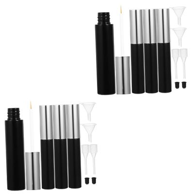 Beaupretty 8pcs Empty Eyeliner Tube Set with Funnels and Pipettes for Custom Eyeliner and Oil Travel-friendly Refillable Containers for Women and Girls