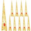 Beaupretty Halloween Costumes Claws Cosplay 10pcs Finger Nail Tip Claw Rings Ancient Costume Fingertip Cover Halloween Costume Accessory Claw Rings Nail Accessories view 1