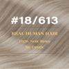 Hetto Tape in Hair Extensions Human Hair Ash Blonde Highlight Bleach Blonde Tape on Extensions Straight #18/613 16 Inch Tape in Remy Hair Extensions 20Pcs 50g Real Hair view 3