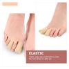 minkissy 2pairs Silicone Toe Sleeves Fabric Closed Toe Caps for Blisters Calluses and Bunions Breathable Gel Lining Comfortable Fit for Everyday Shoes Skin Tone view 2