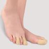 minkissy 2pairs Silicone Toe Sleeves Fabric Closed Toe Caps for Blisters Calluses and Bunions Breathable Gel Lining Comfortable Fit for Everyday Shoes Skin Tone view 4