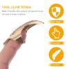 Beaupretty 10pcs Metal Decorative Nails Finger Claw Ring Finger Nail Claw Halloween Fingernails Claw Nails Halloween Finger Claws Halloween Costume Claws Fingernail Claw Rhinestones Alloy Paw view 3