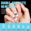 TOMICCA Oval Nail Tips - 15 Size Full Matte Gel Tips, 360PCS Pre-shaped No Need Nail Files and Base Coat Full Cover Nail Tips for Nail Extensions view 2