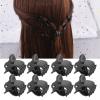 100 Pcs Long-Lasting Mini Hair Claw Clips, Strong Hold Double Row Teeth Hair Clip, Great for Design Kids and Adult Hairstyles, Decroation Buns, Pining Bangs, Strong Grip, Multifunction Clamp Clips view 2