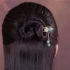 MIAO WU Jade Flower Hair Pins Women Girls Hair Stick,Retro Hanfu U Shape Chopsticks Hair Styling Hair Making Accessories Headwear 3.5inch view 4