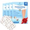 PLANTIFIQUE Korean Foot Mask with Shea Butter 4 Pairs box for Dry & Cracked Feet | Hydrating Socks for Soft Heels | Intense Moisturizing and Repairing Dry Rough Skin | Foot Spa | Happy Feet Mask view 1