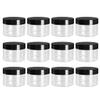 KALLORY 12pcs Transparent Cream Jars for Makeup and Masks Leak Cosmetic Containers for Travel Storage for Women and Girls view 1