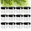 KALLORY 12pcs Transparent Cream Jars for Makeup and Masks Leak Cosmetic Containers for Travel Storage for Women and Girls view 2
