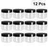 KALLORY 12pcs Transparent Cream Jars for Makeup and Masks Leak Cosmetic Containers for Travel Storage for Women and Girls view 3