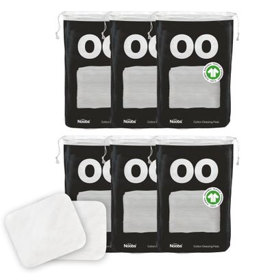 Baby Cotton Pads for Diaper Change by LoveNoobs, 360 Count, Ultra Soft 100% Organic Extra Large Cotton Pads for Baby Sensitive Skin, Lint-Free, Premium Jumbo Size, GOTS Certified