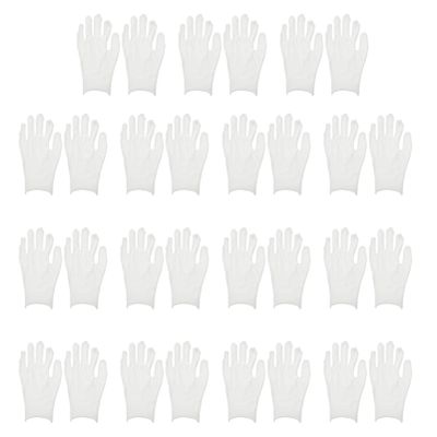 Mobestech Gloves Cotton White 15 Pairs Overnight Moisture Gloves Cotton Gloves Moisturizing Gloves Gloves