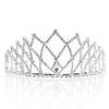 Anderson's Isadora Rhinestone Tiara, 2 " High Silver Metal Crown with Sparkling Clear Rhinestones, Adjustable Fit & Removable Comfort Combs, Perfect for Prom, Homecoming, Weddings, Pageants, Quinceaeras, and Special Occasions view 1