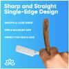 Equinox Fancy Straight Edge Razor - Manual Shaver for Men - Includes 100 Disposable Derby Blades - Wooden Handle - Barber Kit - Straight Razors for Men - Navajas para barbero - retro straight razor view 4