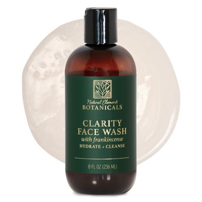 Natural Elements Botanicals Face & Body Wash with Frankincense, Aloe Vera & Salicylic Acid | Soothing, Calming, Anti-Aging, Daily Facial Cleanser | Spa Quality Skincare