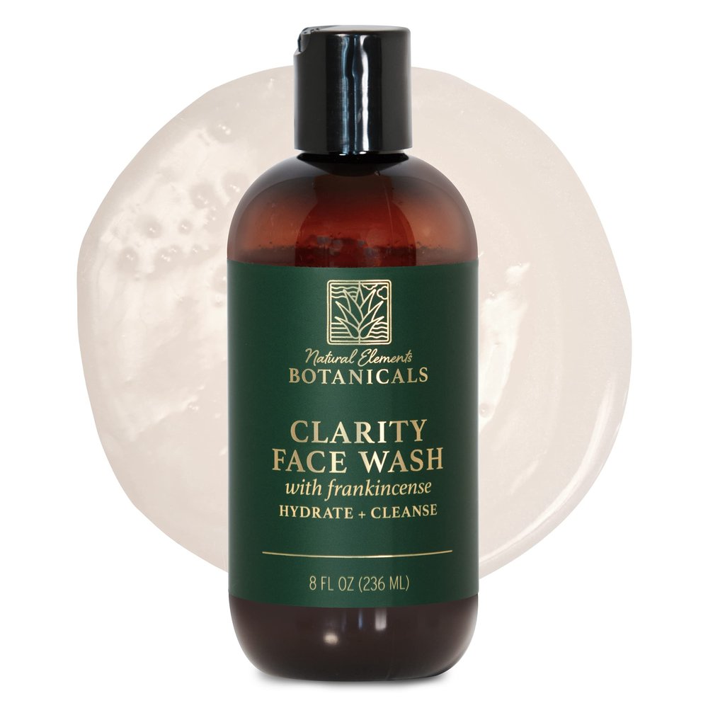 Natural Elements Botanicals Face & Body Wash with Frankincense, Aloe Vera & Salicylic Acid | Soothing, Calming, Anti-Aging, Daily Facial Cleanser | Spa Quality Skincare