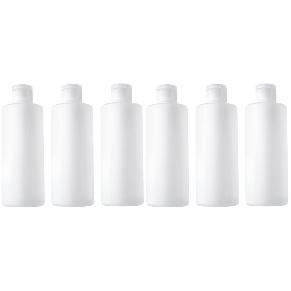 KALLORY 6pcs Travel Cosmetic Bottles Refillable Empty Containers for Lotion Shampoo and Toner Lightweight Portable and Leakproof Design for Home and Travel