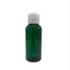 Natural Farms 4 oz Green Cosmo Plastic Bottles -12 Pack Empty Bottle Refillable - BPA Free - Essential Oils - Aromatherapy | White Press Down Disc Cap - Made in the USA view 2