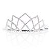 Anderson's Maxine Rhinestone Tiara, 2" High Silver Metal Crown with Sparkling Clear Rhinestones, Adjustable Fit & Removable Comfort Combs, Perfect for Prom, Homecoming, Weddings, Pageants, Quinceaeras, and Special Occasions view 1