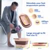AWA Foot Soaking Tub, Collapsible Foot Bath Soak Tub for Soaking Feet, Pedicure Bowl, Plastic Feet Soaking Tub with Acupressure Massage Points, Foldable Laundry Basket (Pink Foot Tub) view 4