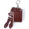 Razor Strop - Barber's Latigo Leather Straight Razor Strop. Dual Strap that will be a Great Addition for Any Straight Razor. PREMIUM LEATHER Strop for Sharpening. (Brown Personalized) view 1