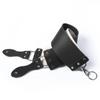 Razor Strop - Barber's Latigo Leather Straight Razor Strop. Dual Strap that will be a Great Addition for Any Straight Razor. PREMIUM LEATHER Strop for Sharpening. (Black Personalized) view 1