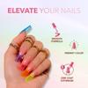 KIARA SKY Jelly Tints Soak Off Gel Polish 15ml, Dawned on Me (cool-toned purple) view 3