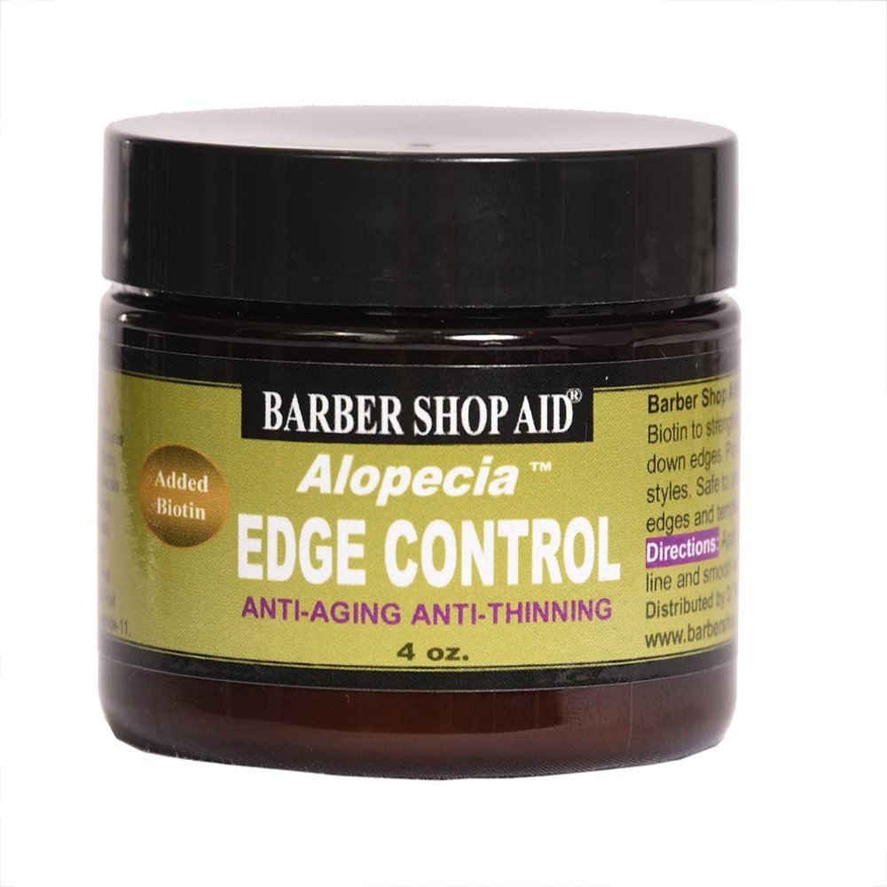Barber Shop Aid Alopecia Edge Control Anti-Aging Anti-Thinning Hair Conditioner, 4 Fl Oz, Pack of 1