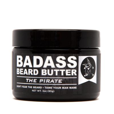 Badass Beard Care Beard Butter For Men - THE PIRATE, 3 oz - Made of Natural Ingrediens for Healthy, Soften and Itchness Free Beard and Mustache