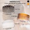 18 Pieces French Side Combs, FHDUSRYO Plastic Side Twist Decorative Comb with Teeth, Hair Combs Slides Clips Accessories for Women Bridal Wedding Veil Girls Thick and Fine view 2