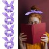ACO-UINT 20 Pack Purple Scrunchies for Women - Satin Silk Hair Ties with Bow for Thick Hair, Cute Ponytail Holders and Ribbon Accessories view 4